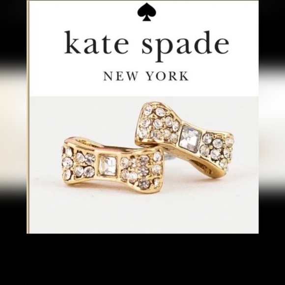 Kate Spade pave earings w/KS dust bag - Picture 1 of 5